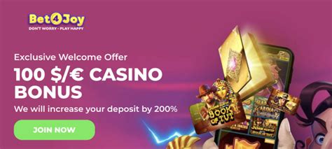 bet4joy casino bonus code